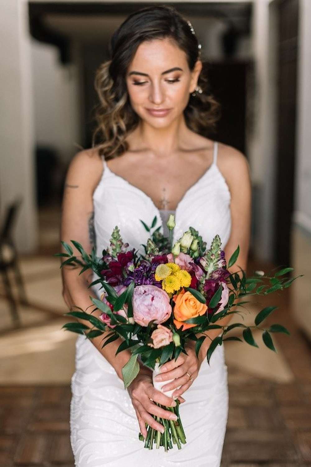 A colourful wedding theme