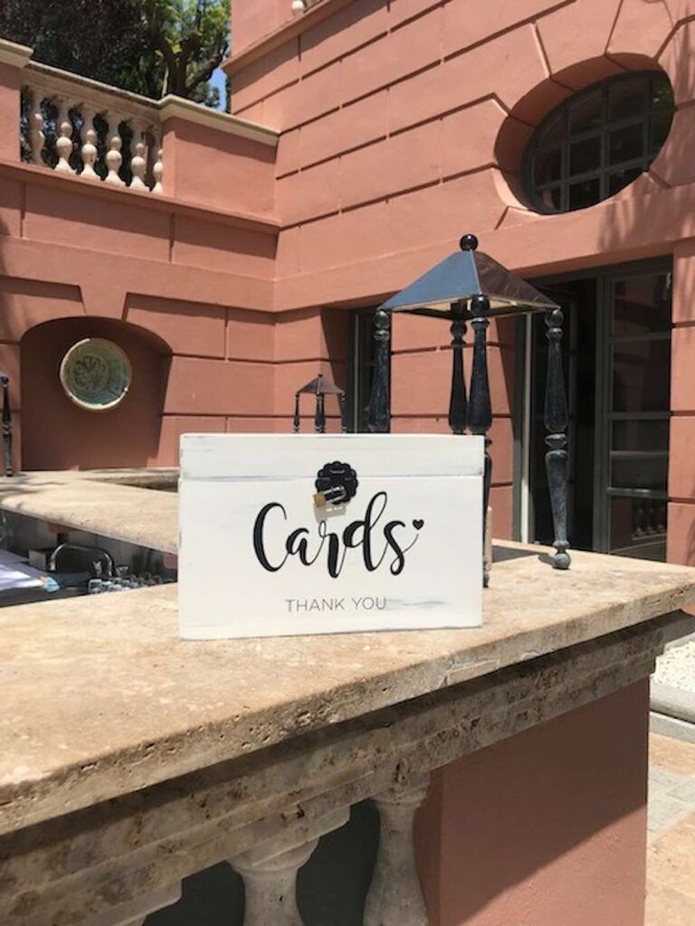 cardbox for weddings