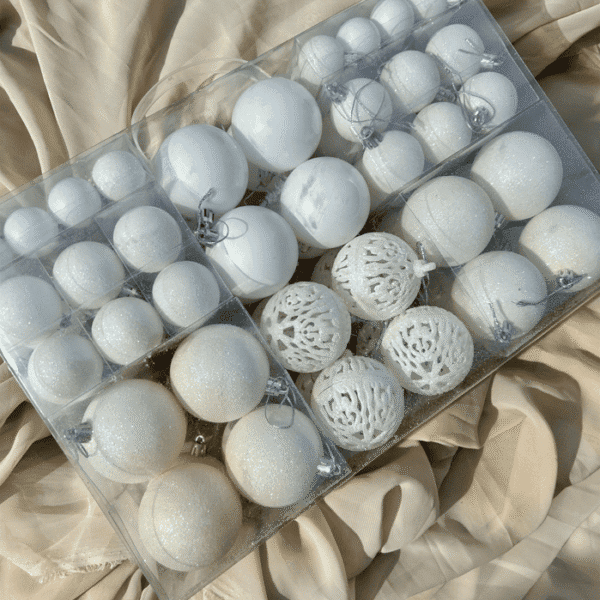 Box of 100 Christmas Ornaments