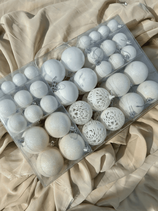 Box of 100 Christmas Ornaments