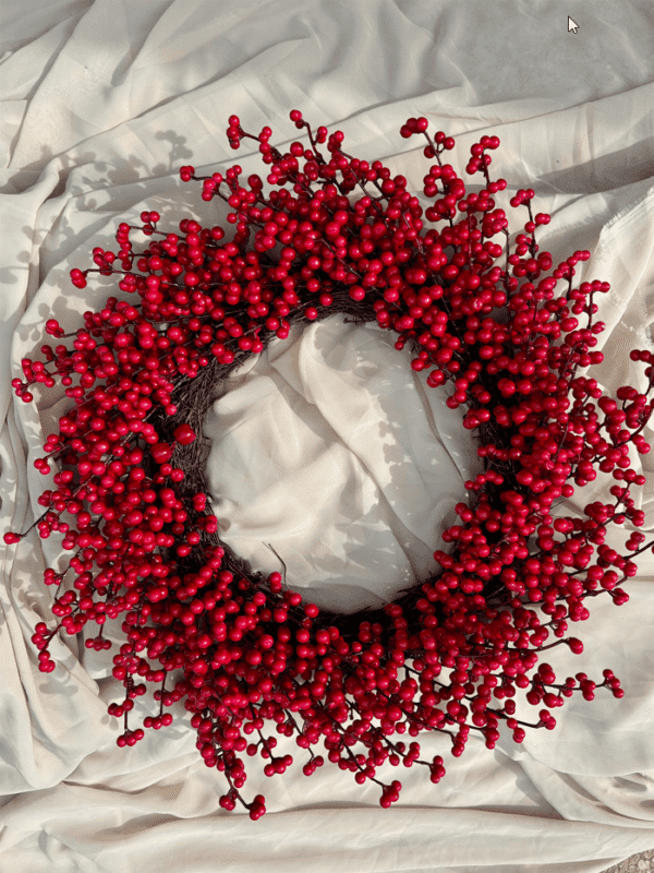 Christmas Wreath Artificial Berries