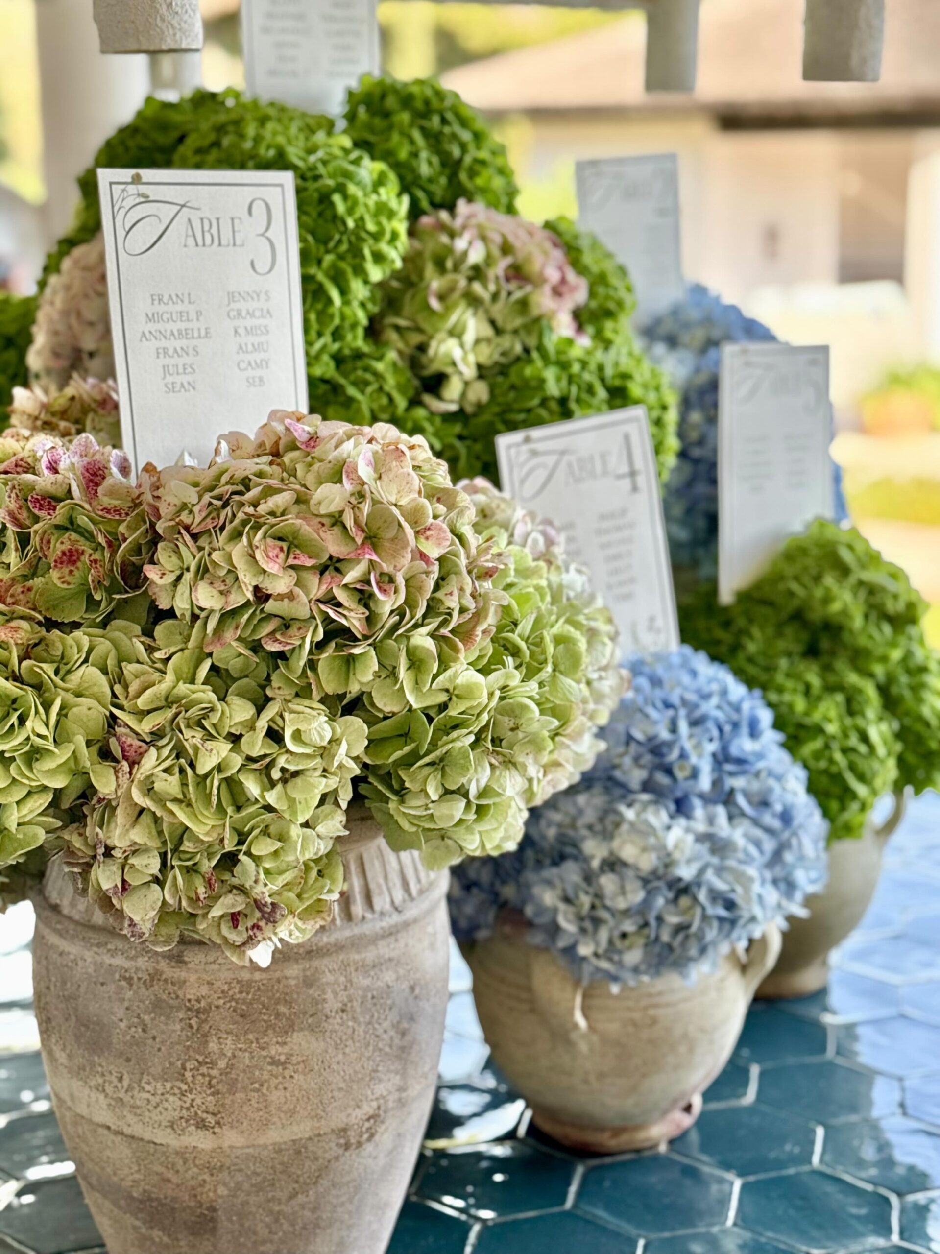 Watercolor flower seating plan large : wittout stick - Imagen 2