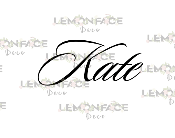 Watercolor flower shot name cards