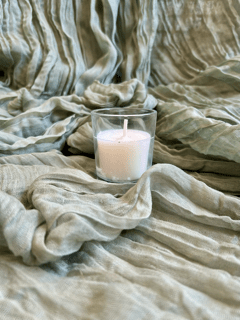 white glass candle - pack of 12