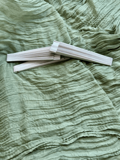 white fans - pack of 5