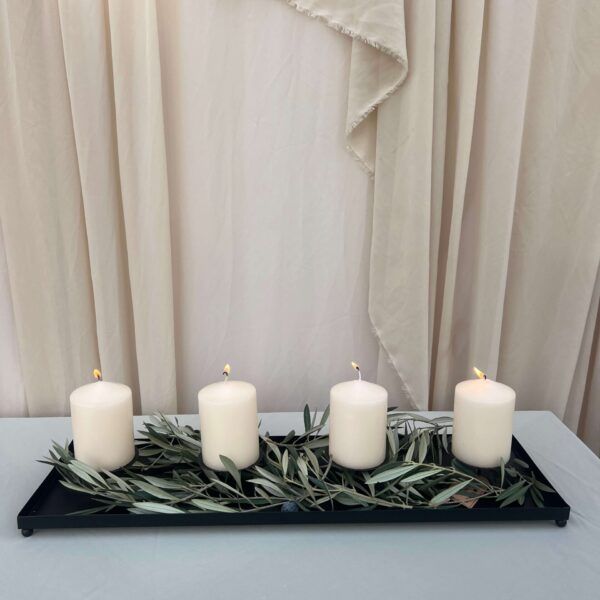 Black Metal Candle Holder