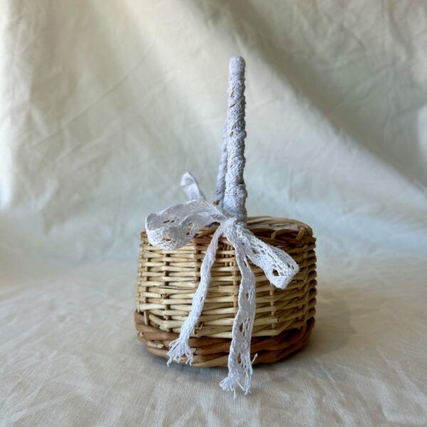 Brown Basket With Bows