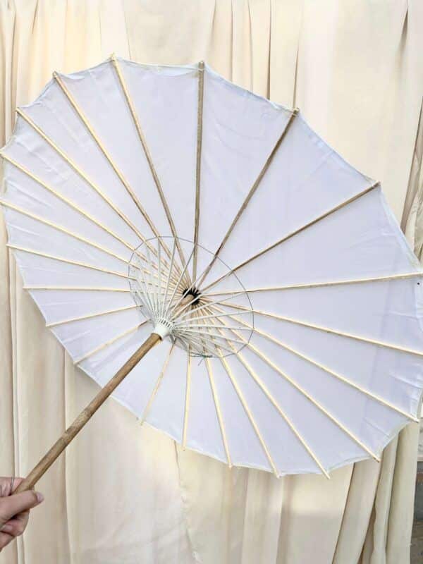 Handheld Parasols White